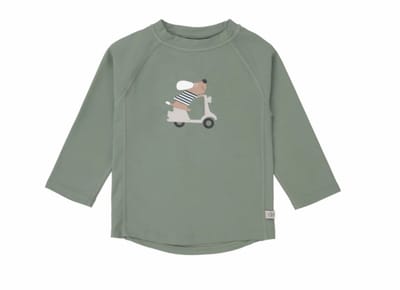 Lässig UV Shirt - Longsleeve - Scooter - Dog - Hond - Groen - Maat 74/80