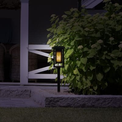 KS Verlichting - tuinverlichting - Fakkel - solar - zwart - set van 2 - tuinlampen - prikspot - solar tuinverlichting - modern - zonneenergie buitenverlichting