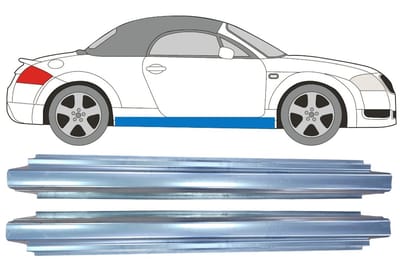 Reparatie dorpel voor Audi TT 1998-2006 / Links = Rechts (symmetrisch) / Set
