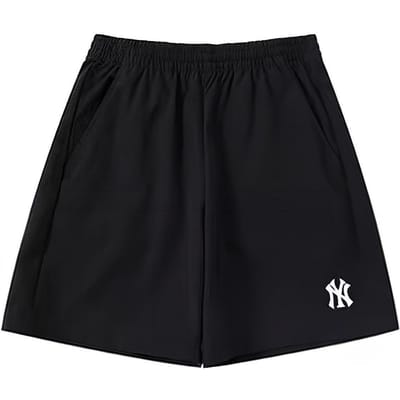 MLB New York Yankees Short Casual Sportif Uni Logo Unisexe Noir 3ASMB0233-50BKS XS black
