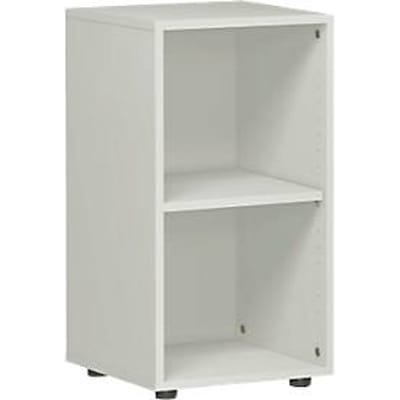 PALENQUE boekenkast, 2 OH, spaanplaat, B 400 x D 400 x H 752 mm, ichtgrijs