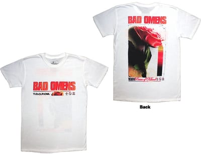 Bad Omens - Flower Heren T-shirt - S - Wit
