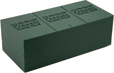 Rayher Steekschuim - 23x11x8 cm - groen - oase - nat - rechthoekig