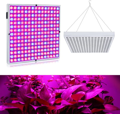 Froadp 1X 45W LED-plantenlamp 225 LED's rood en blauw Planten Binnen tuin Groeien Licht Plant Plantenlamp Plantenlicht Hanglamp Groeilamp 310 * 310 * 35 mm 2835 LED-chip