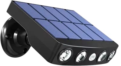 Solar Beveiligingslamp 4 LED - Bewegingssensor Buitenlamp, Waterdicht Muurlicht met 3 Modi voor Tuin, Straat en Nachtwerk