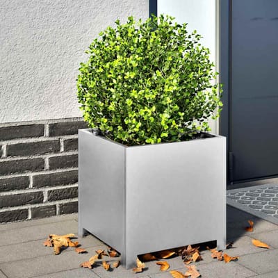 vidaXL - Plantenbakken - 2 - st - 40x40x40 - cm - gegalvaniseerd - staal