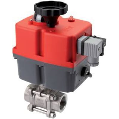 G1/2'' 24-240V AC/DC Fail-Safe 2-weg kogelkraan van RVS