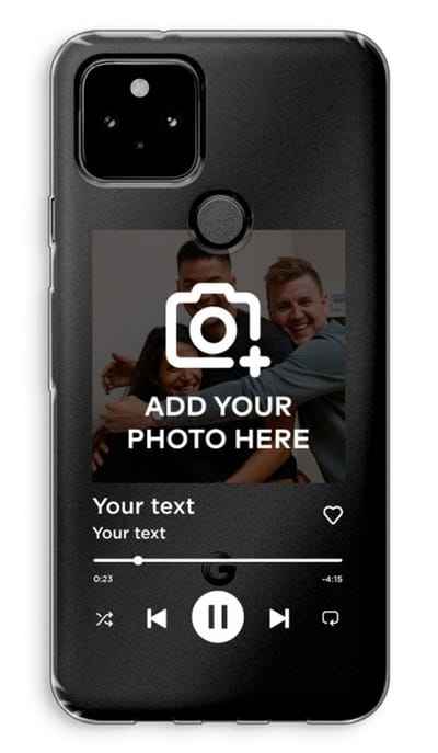 Gepersonaliseerd - Case Company® - Hoesje geschikt voor Google Pixel 5 hoesje - Music Player - Soft Cover Telefoonhoesje - Bescherming aan alle Kanten en Schermrand
