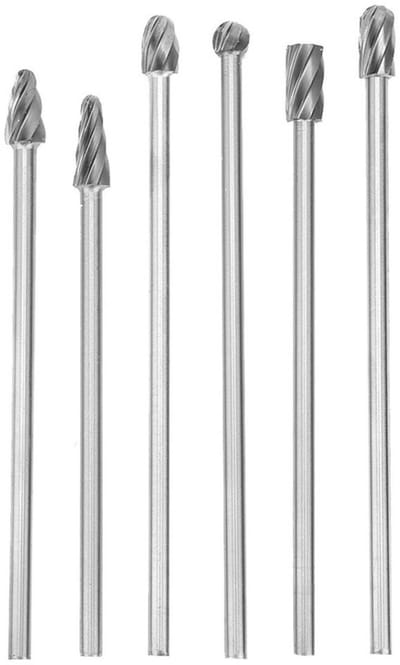 Dailygoody - Tungsten Carbide Burr Set - 6-delige Frezen voor
