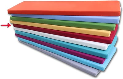 wangk Bench Mat Pad Vervanging Matras Reis Seat Pad Indoor Outdoor, Settee Kussen Lange Bench Kussen met Bevestigingsbanden, Wasbaar, 5cm Dik-Wijn rood 90×30×5cm (35×12×2in)