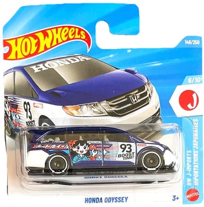 HOT WHEELS HONDA ODYSSEY BOOST TIME 93 BLUE 149/250 HW J-IMPORTS 6/10 SHORT CARD 2026