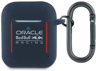 Red Bull - Etui voor AirPods - Silicone Logo & Lines - Granat - Stijlvol & Beschermend