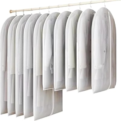 Kledingbescherming set - Opberghoezen - Garderobe organiseren - Waterdicht stofdicht - 5 stuks 60x100cm - Transparant