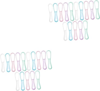 Tongschrapers Set - Mondhygiëne Hulpmiddelen - Frisse Adem - Verwijdert Tandplak - 30 Stuks - Gekleurd