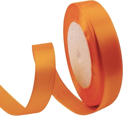 Oranje Satijnen Lint 15mm, 22 Meter - Decoratief Lint voor Feestjes, Cadeaus en Bruiloften, Luxe Cadeaulint en Versiering