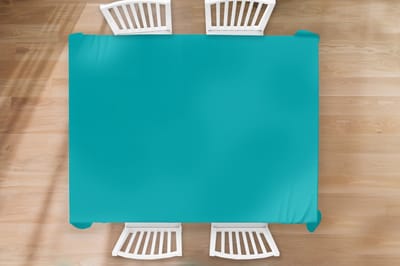 Tafelkleed - Tafellaken - 260x180 cm - Blauw - Effen kleur - Binnen en Buiten