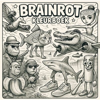 Brainrot Kleurboek - Andries B.V.