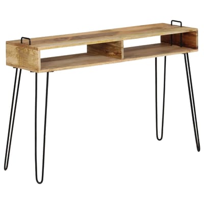 vidaXL - Wandtafel - 115x35x76 - cm - massief - mangohout