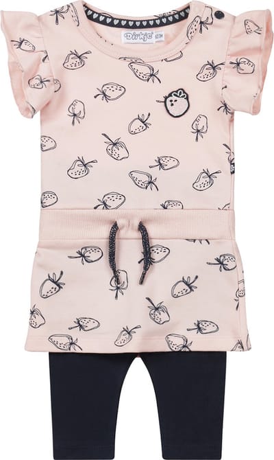 Dirkje R-TRES BIEN Meisjes Kledingset - Light pink - Maat 68