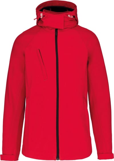 Kariban Dames softshell jas met afneembare capuchon K414 - Red - M