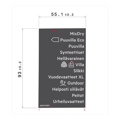 AEG programmaplaat, knop, zelfklevend 140251274019