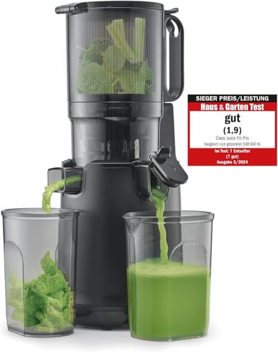 Slowjuicer - Juicer - Juice Maker - Groenten En Fruitpers - BPA Vrij - Sapcentrifuge - Vruchtvleescontainer - Met Pulpcontainer - Grote Vulopening - Langzaam Persen