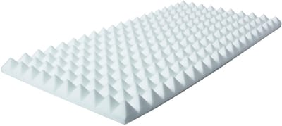MUSIC STORE Pyramis Absorber 50x100x 7 cm Basotect, wit - Absorbers