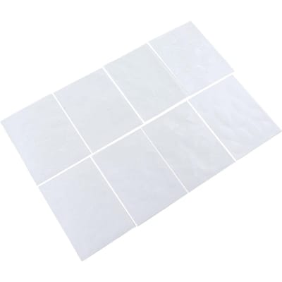 8 pièces Papier Thermorétractable pour Enfants Double Face Haute Transparence BOPS Feuilles Plastique Rétractable DIY pour white