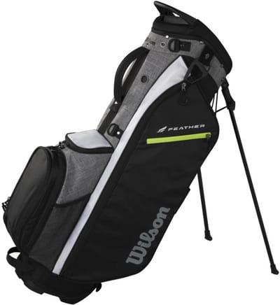 Wilson Feather Standbag 2026 - Zwart Grijs Wit