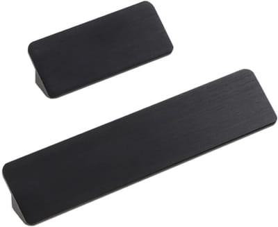 Dailygoods- Deurgrepen 10x - Aluminium - Brushed Zwart Design - Lengte 190 mm - Gatafstand 96 mm - Inclusief Schroeven - Makkelijk te Installeren - Kastknoppen