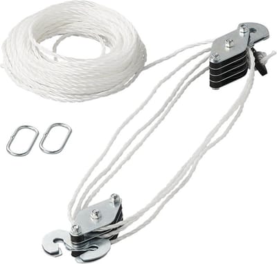 ProPlus Handtakel - 20 meter Nylon Touw - Maximale Belasting 180 kilo