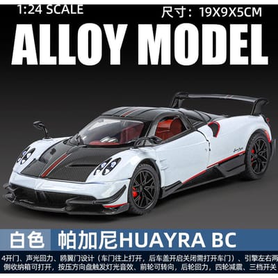 1:24 Pagani Huayra Bc Hypercar Legering Sportwagen Model Diecast Metaal Racewagen Model Computer Bureau Ornamenten Vakantiecadeau