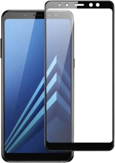 DrPhone MMA - Screenprotector - Veiligheidsglas - Volledig Bescherming - Gehard Glas - Geschikt voor Galaxy A8 2018