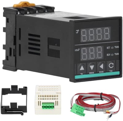 Temperatuur Vochtigheid Regelaar - Klimaatregelaar Sensor - Automatische Klimaatbeheersing - Hoge Nauwkeurigheid Sensoren - AC 85-265V - Wit