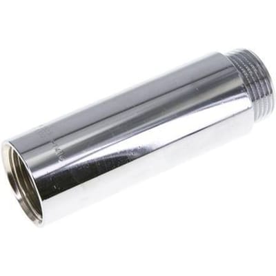 G 1'' F/M Verchroomd Messing Verlengstuk DIN 3523 - 100 mm - FL2S-FM-BC-100G-100L