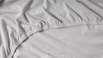 Beter Bed Select Jersey Hoeslaken Topper - 180 x 200/210/220 cm - 100% Katoen - Matrasbeschermer - Matrashoes - Lichtgrijs