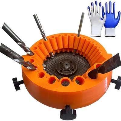 Allecto Plus - Universele boorbit snijgereedschap boorslijper voor het slijpen van 2 tot 13 mm boorbits - 125 mm snoerloze booraccessoire.