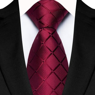Luxe 8CM Heren Stropdas Ruit & Checks Stropdassen Voor Man Bruidegom Getuige Jacquard Geweven Ascot Formeel Zakelijk Feest Accessoires brown