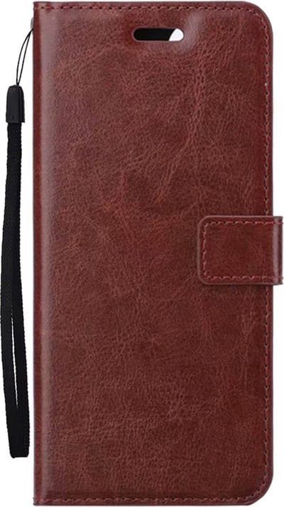 Hoes - Met Pasjeshouder - Geschikt voor OnePlus Nord CE4 - Luxe Bookcase Portemonee - Flip Case - Kunstleer Book Case - Flipcase - Book Cover - Walletcase - PortemonneeHoes - Bruin