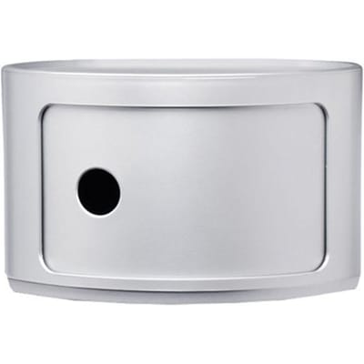 Kartell - Componibili Container - 1 element laag - zilver