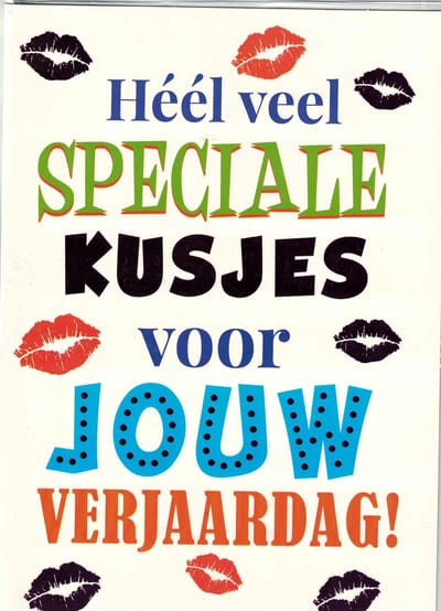 Wenskaart A4 - wenskaart XL - wenskaart - verjaardag - gefeliciteerd - jarige - hartelijk gefeliciteerd