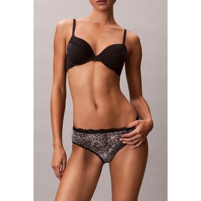 Calvin Klein Hipster Animal Wave Black Maat: XS | Slipjes Outlet | Dames | Zwart