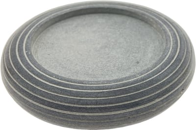 PTMD - Kaarsenhouder Voor Stompkaars - Speksteen - Ø 12 x 2.5 cm