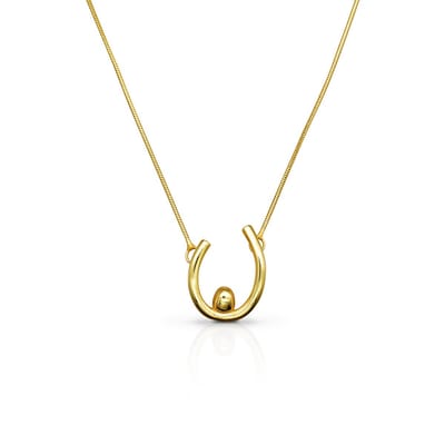 Schitterende 18K Gold Plated Halsketting U Hanger
