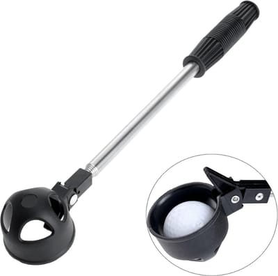 New Age Devi - Golfhengel - Uitschuifbaar tot 2 meter - Voor het moeiteloos opvissen van golfballen - Dé must-have golfaccessoire voor elke golfer!