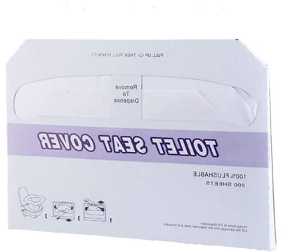 Toilet Zittinghoesjes - Wegwerp Hoezen - Hygiënisch Reizen - Waterproof Bescherming - 200 Stuks - Wit