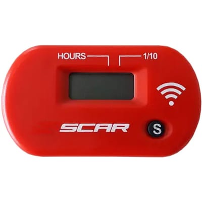 Draadloze motor uurenteller met velcro Scar