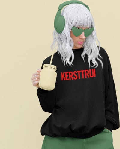 Foutste Kersttrui der Kersttruien Zwart Red - Maat XS - Kerstkleding voor dames & heren