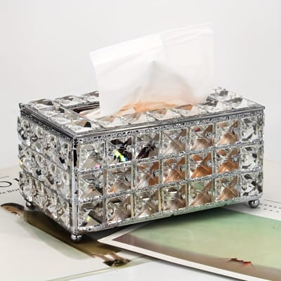 Desktop Tissue Box Cover Dispenser - Creatieve Houder voor Badkamer Woonkamer Slaapkamer Decor - Elegante Badkameraccessoires Moai gray