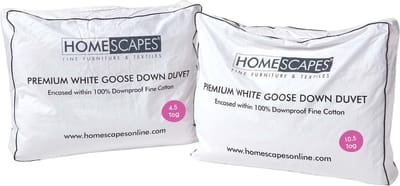 Homescapes Premium Donzen Extra Warm 4-Seizoenen Dekbed 230x200 cm – ≥70% Ganzendons – Warmteklasse 3+2 – Katoen 300TC – OEKO-TEX® & RDS – Wasbaar 40°C